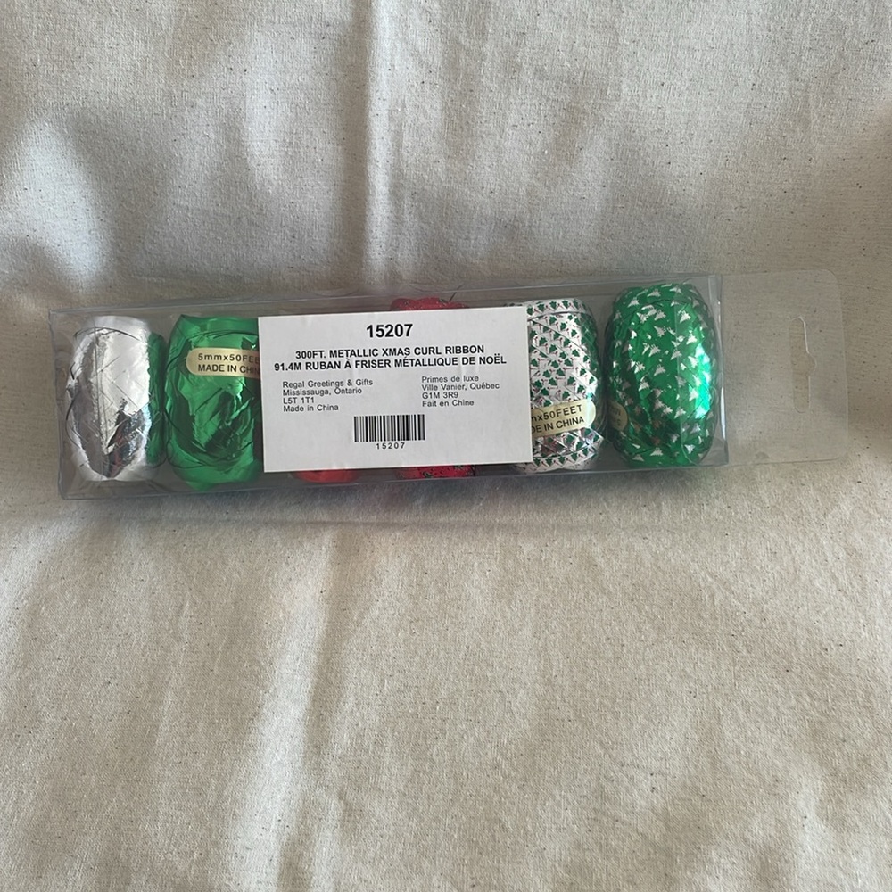 Regal Greetings Metallic Curl Ribbon 6 Pack (300’) Christmas Birthday NWT - Picture 11 of 12
